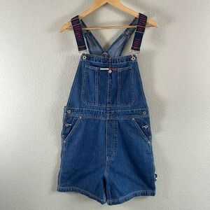Tommy Hilfiger VINTAGE 90's Shortalls Carpenter Overalls Women’s Size M